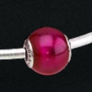 Pandora Silver and Pink Charm Bracelet